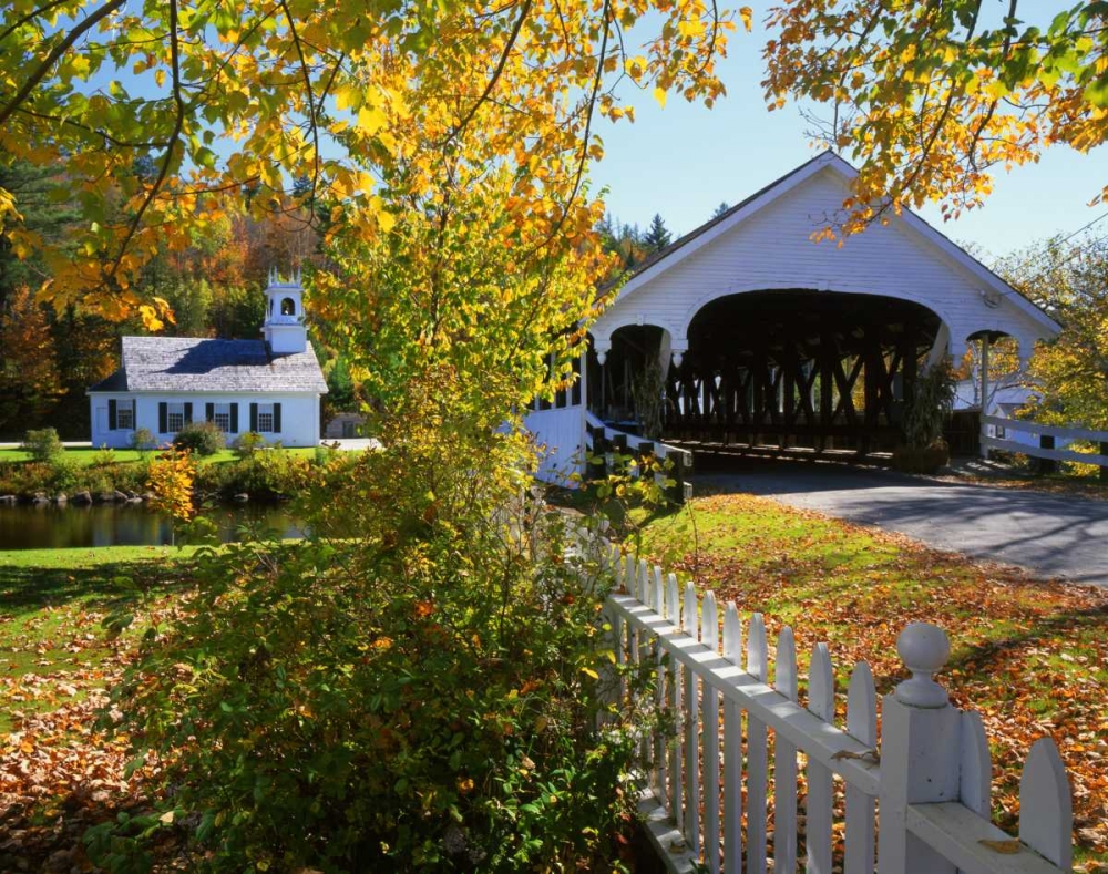 NH, Stark Stark Bridge and Church by the river